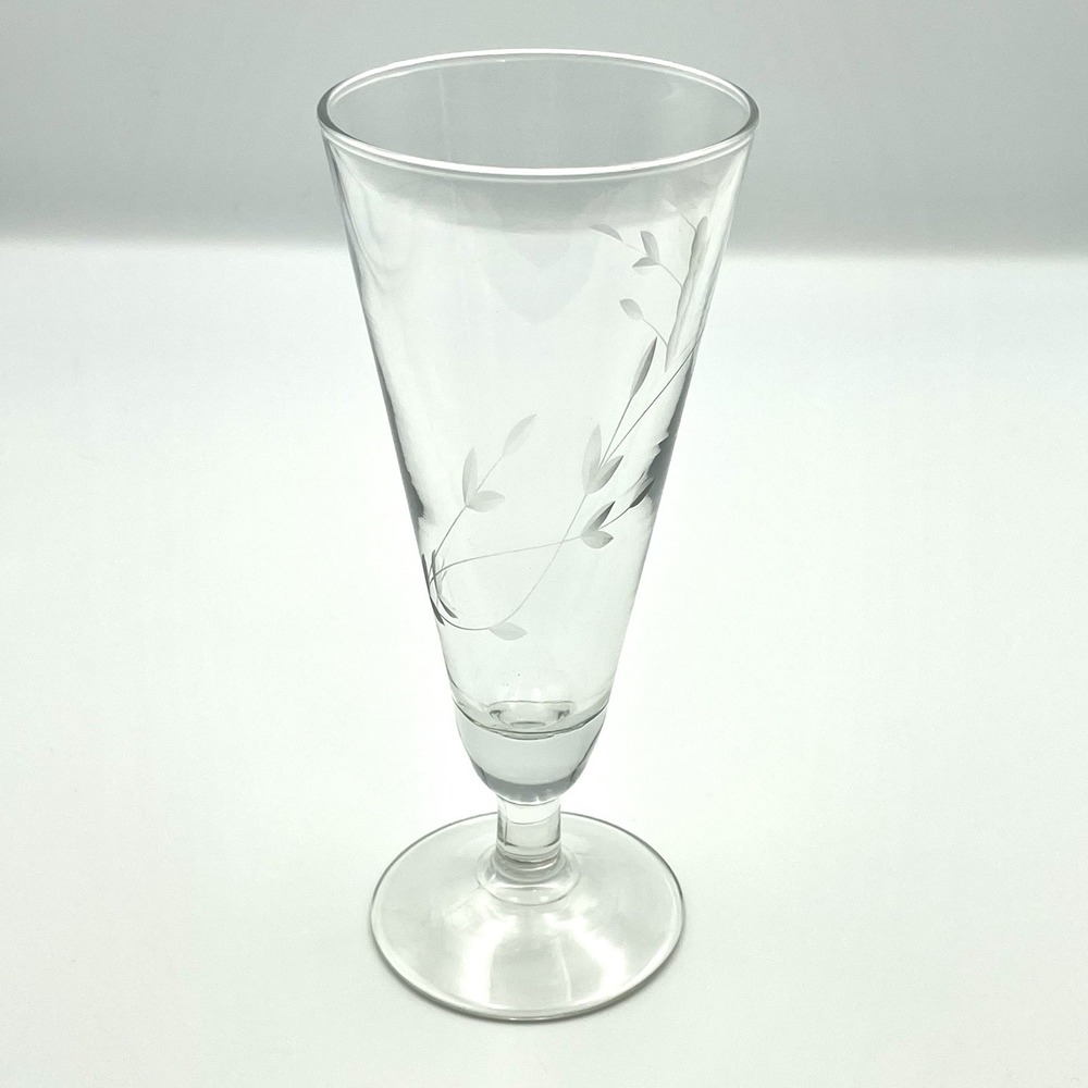 Vintage Princess House‎ Heritage Crystal Pilsner Glass 7.5" Beer Parfait Dessert